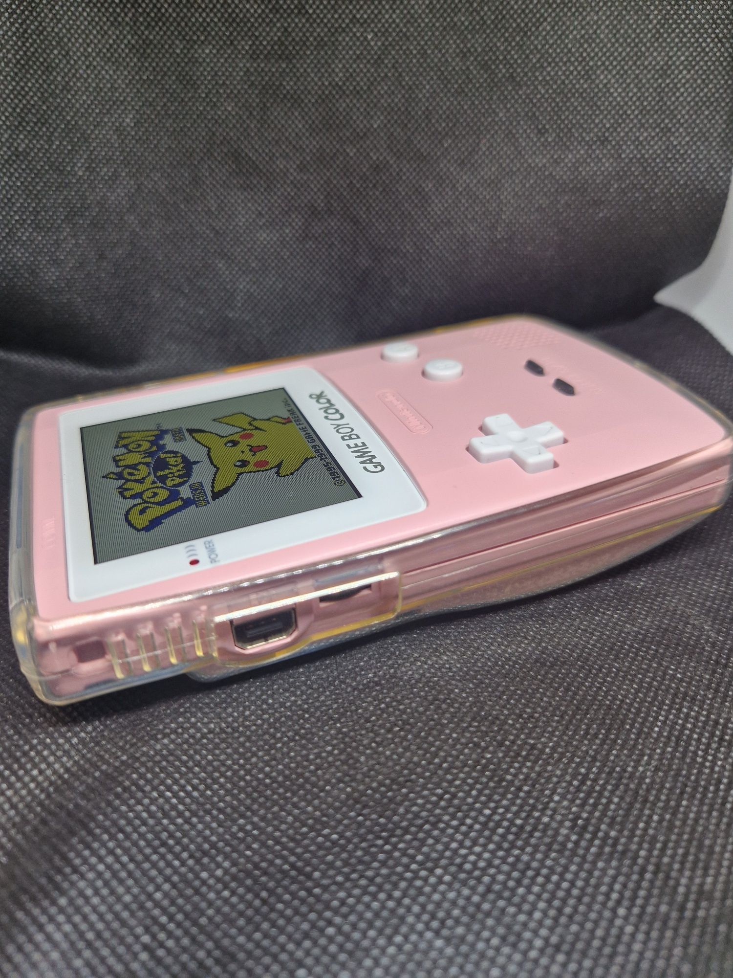 GameBoy Color IPS + podstawka +EZ Flash Junior