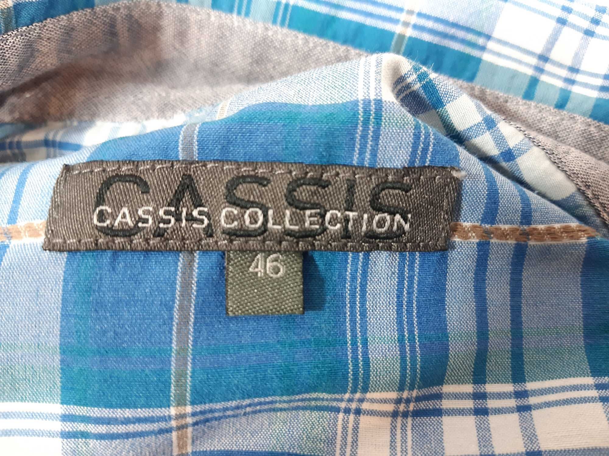Bluzka koszula damska wzór w kratę 46,XXXL koszula Cassis plus size