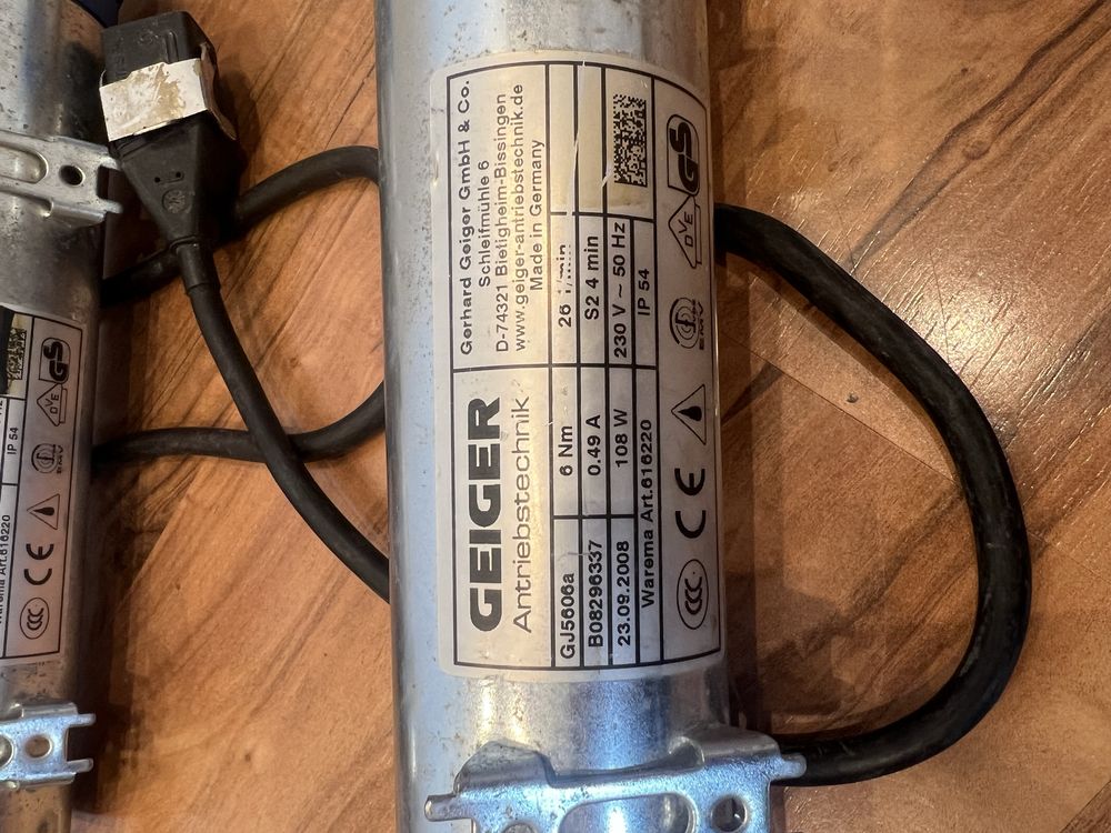 Silnik Geiger GJ56 do żaluzji i żaluzji fasadowych rolet markiz