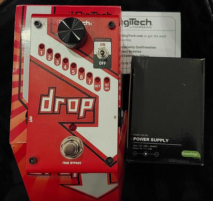 Obniż strój Drop DigiTech Polyphonic DropTune efekt kostka gitara