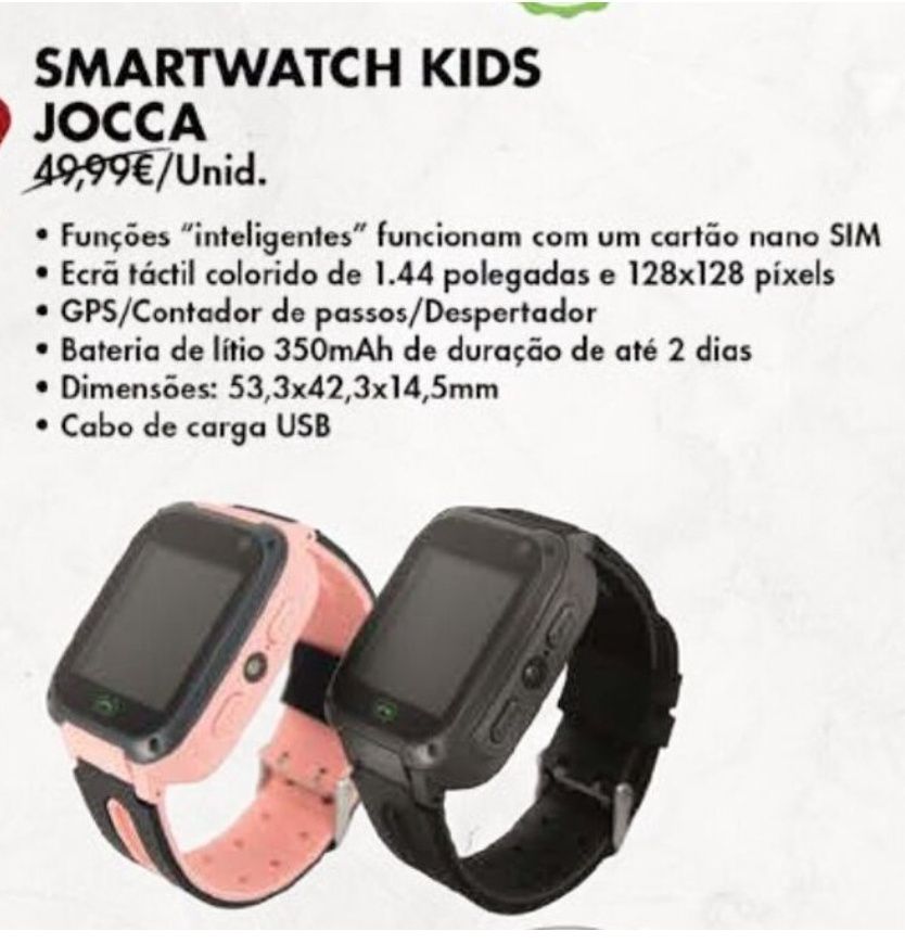 Smartwatch Kids novo