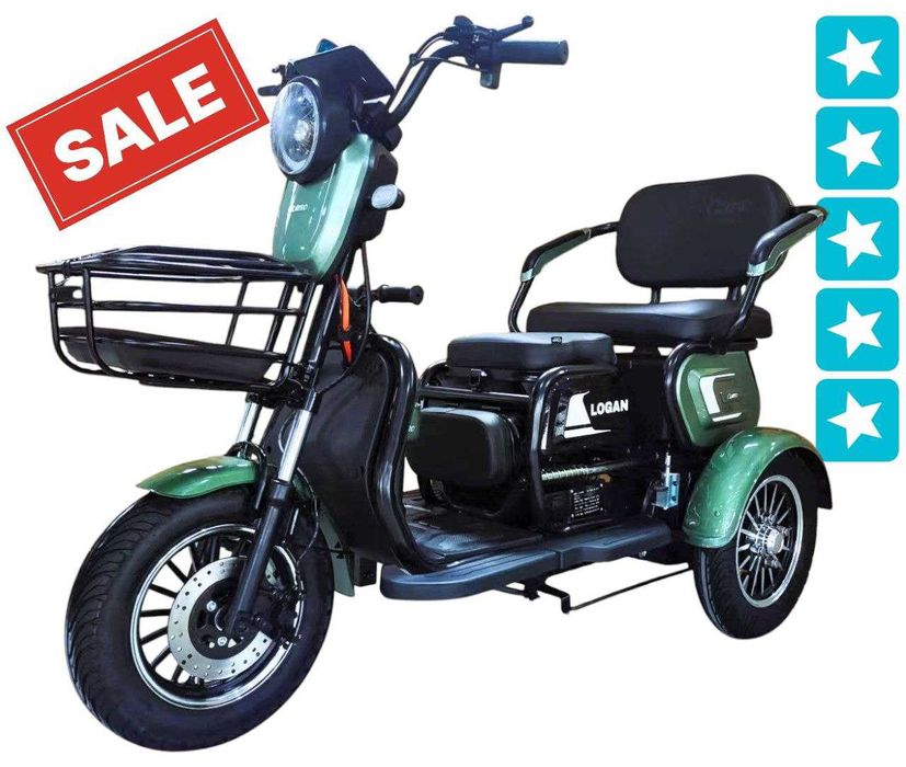 Електричний трицикл Corso Logan (1000W, 72V/20Ah)