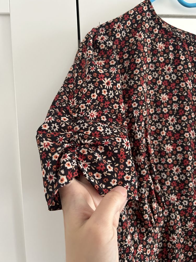 Sukienka maxi w kwiaty, z krótkim rękawem rozmiar 44 Primark