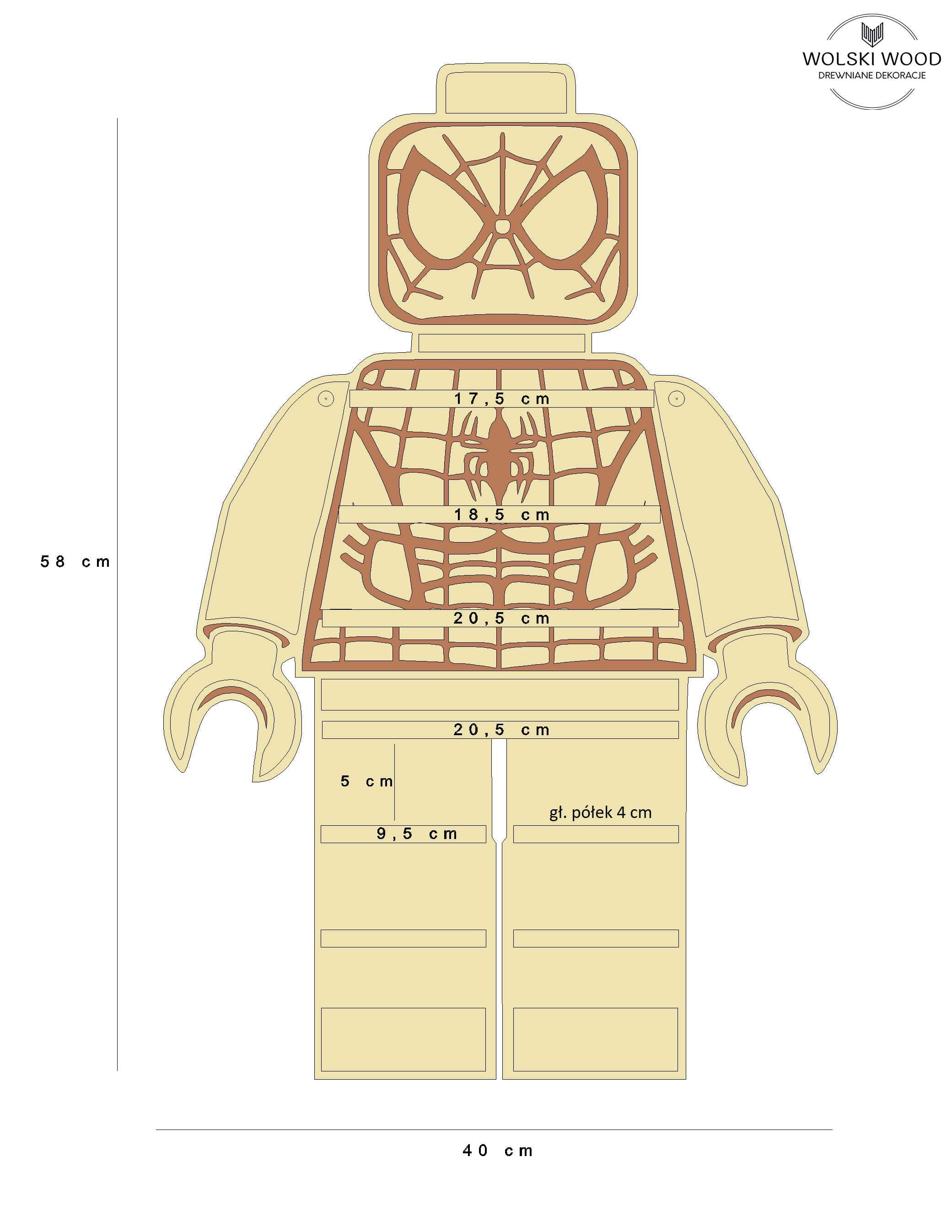 Półka ekspozytor na ludziki Lego Lego Ninjago Zings