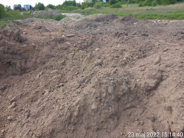 Materiał grunt z wykopu do podniesienia terenu działki Jaworzno