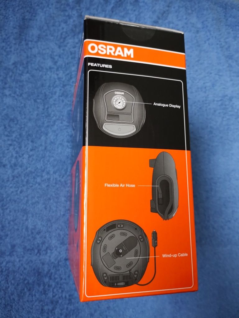 Автомобільний насос 12 вольт компресор Osram