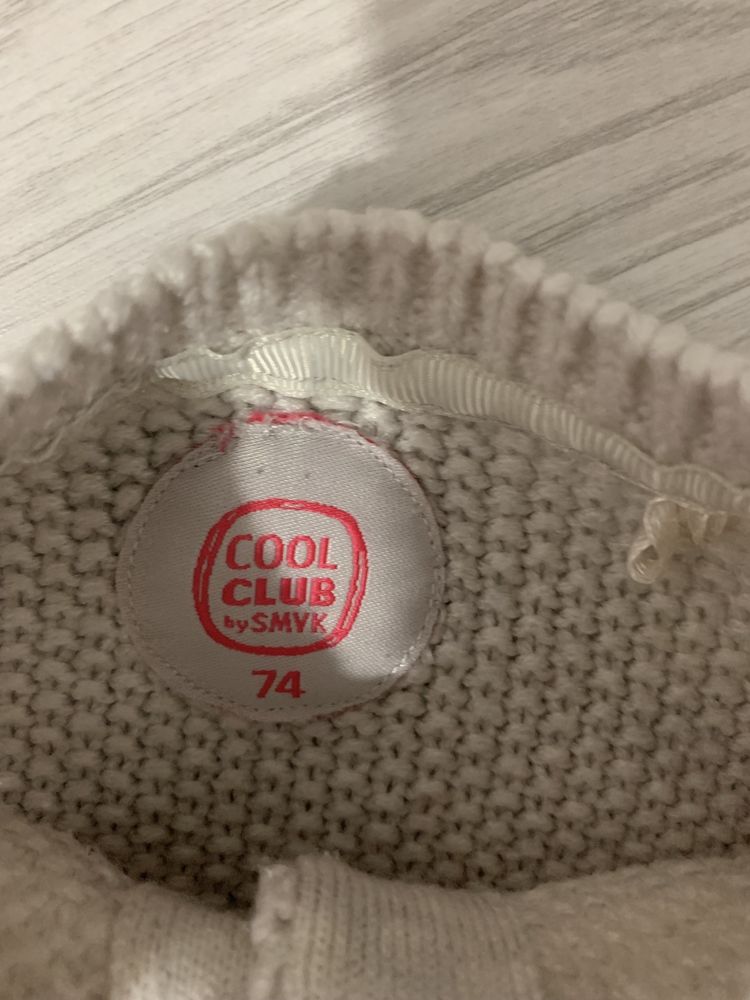 Cool Club Króliczki  SMYK sweterek dziewczęcy  roz.74/80 BDB