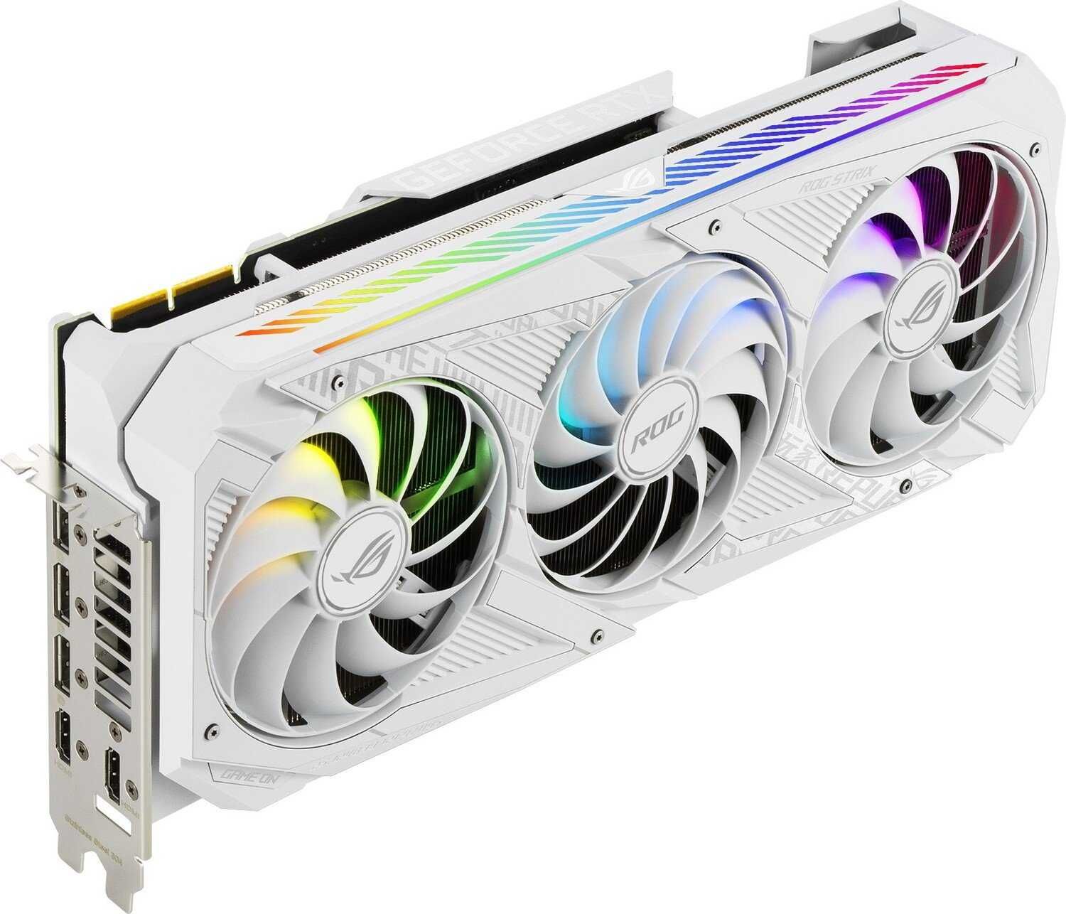 Біла | Гарантія! RTX 3090 24GB Asus ROG Strix Ігрова відеокарта пк