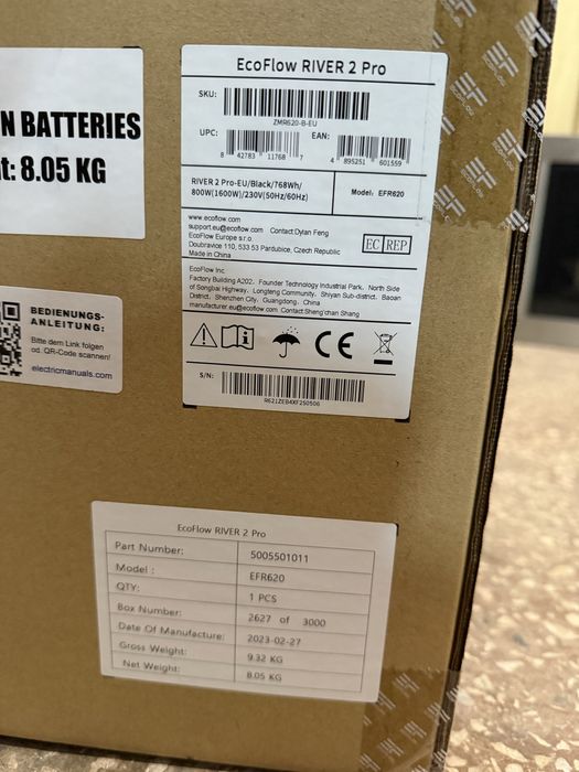 EcoFlow River 2 Pro 768 Wh Німеччина Європа