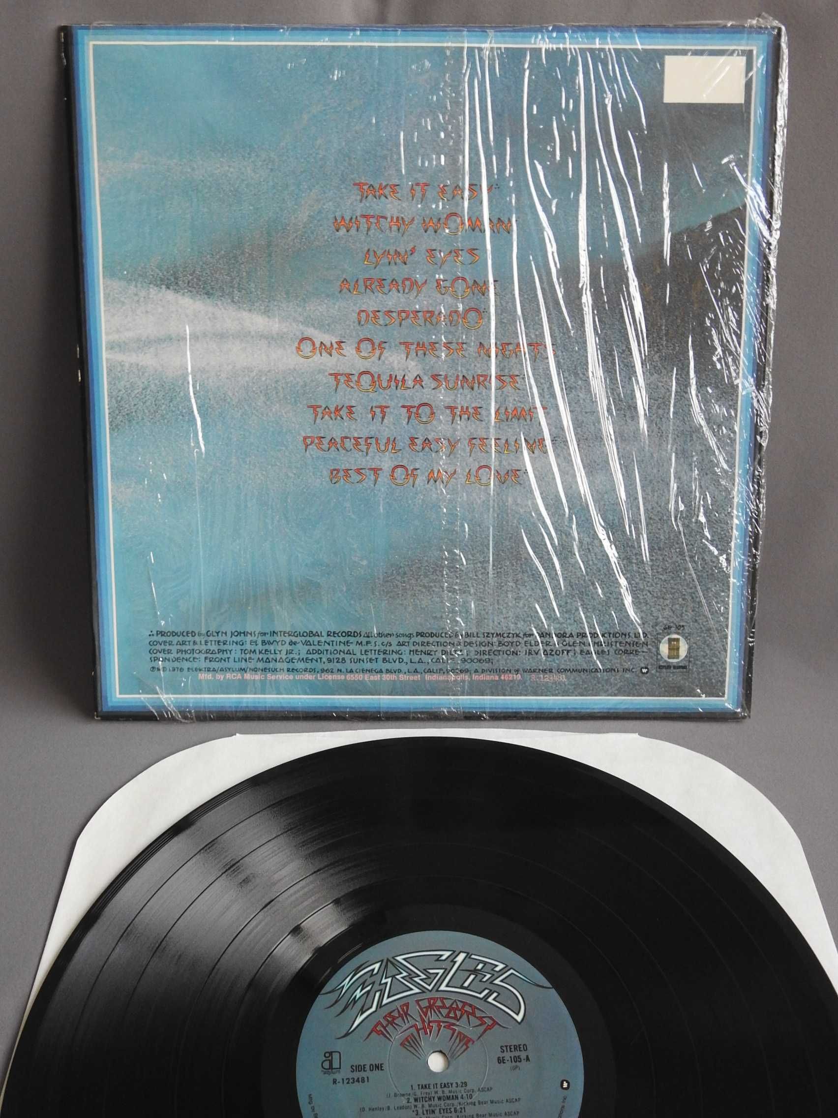 Eagles Their Greatest Hits (1971-1975) LP USA пластинка 1976 NM re1979