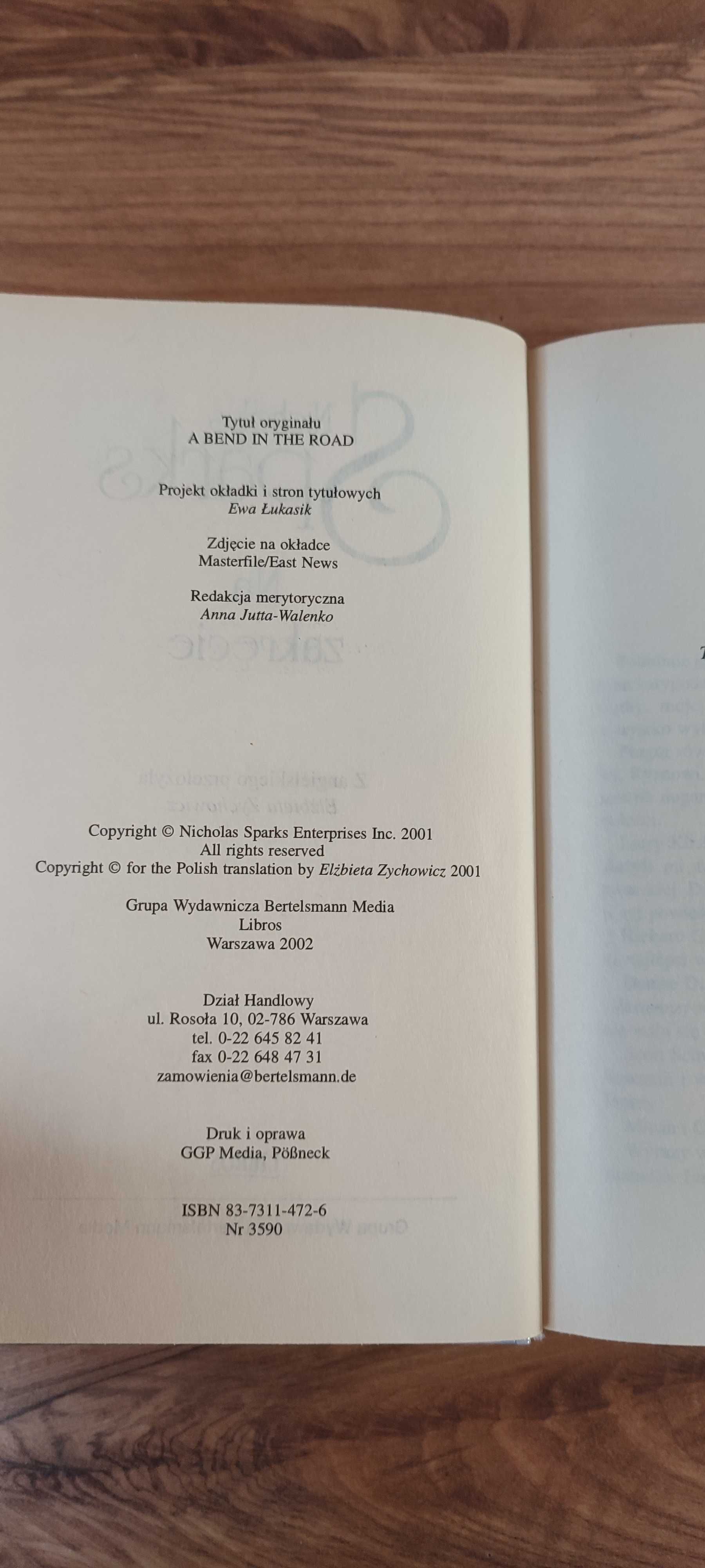 Nicholas Sparks Na zakręcie