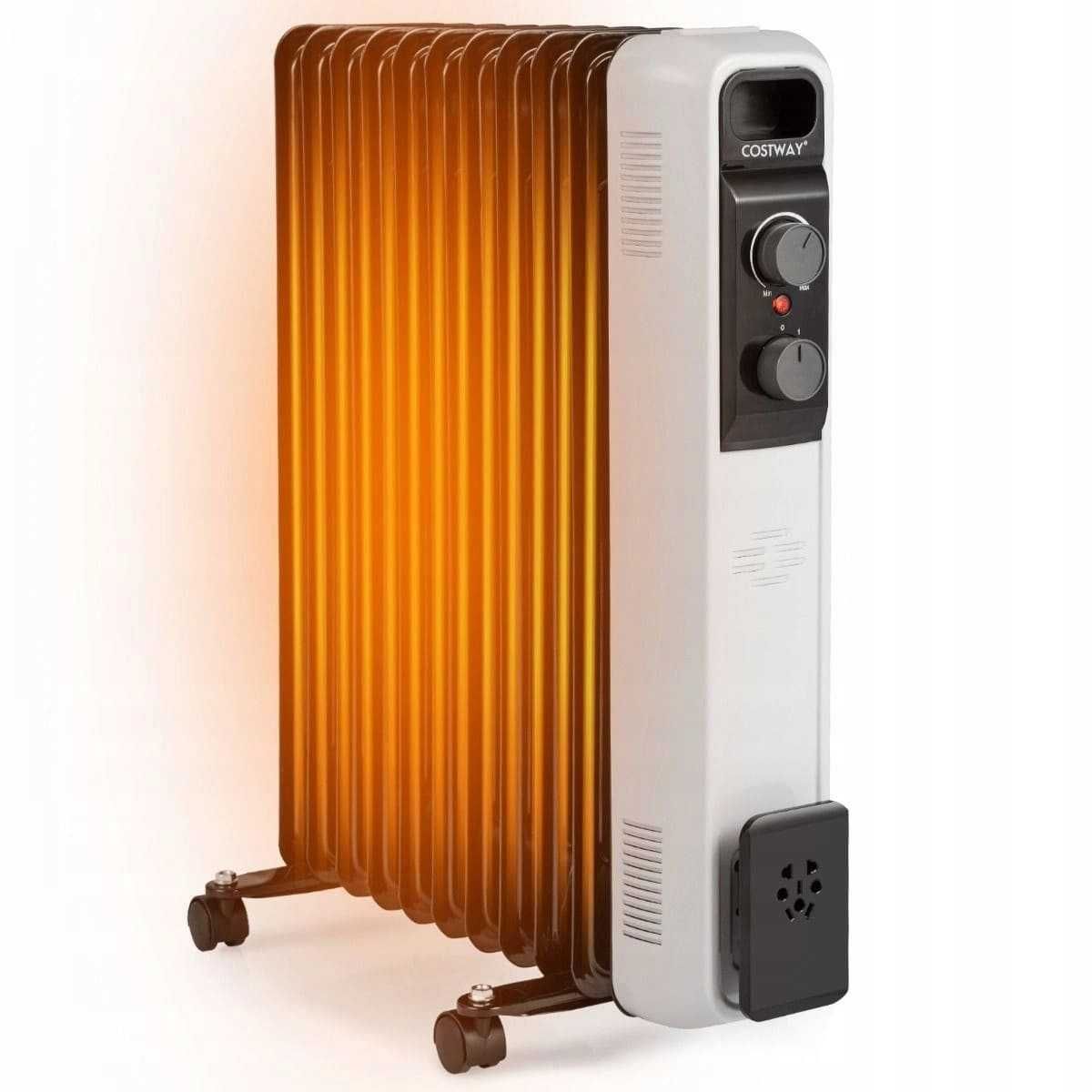 Grzejnik olejowy Costway 2500 W czarny (204)