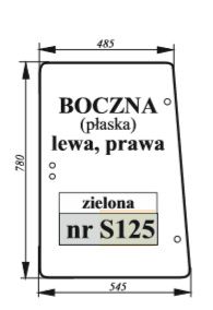 Szyba boczna lewa/prawa pasuje do Lamborghini/SAME