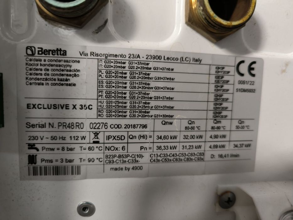 Caldeira a gás Beretta