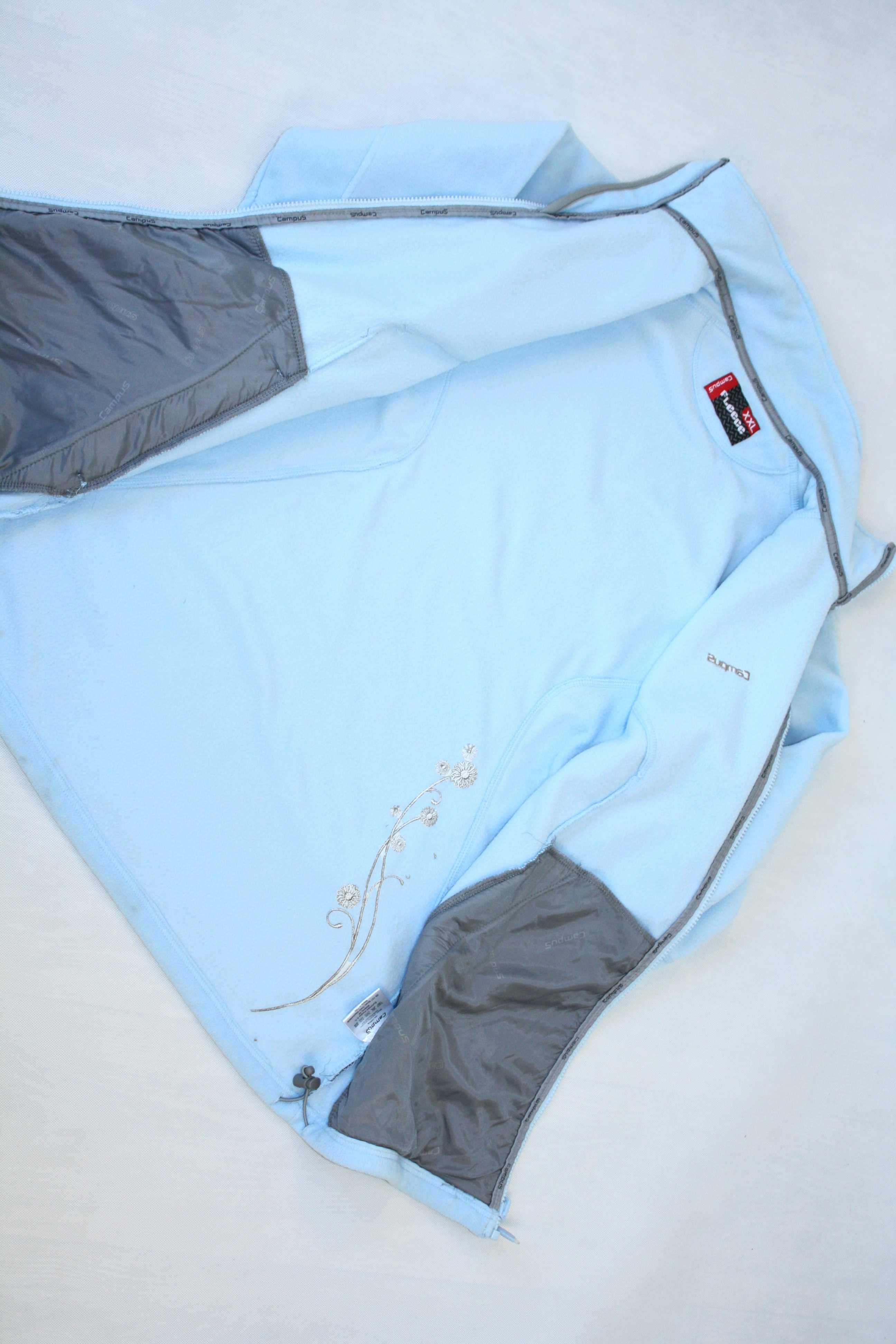 Bluza damska XXL 44 nowa polarowa Campus GLORIA j. niebieski trekking
