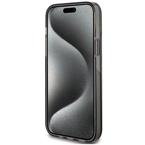 Etui Guess Liquid Glitter Gold Stripes na iPhone 15 Plus / 14 Plus - c