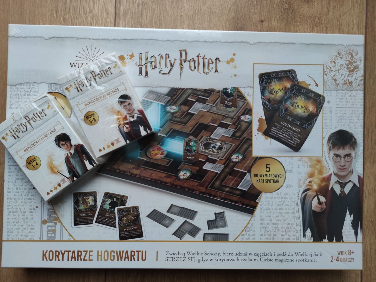 Gra planszowa Korytarze Hogwartu + karty Harry Potter Movie Deck