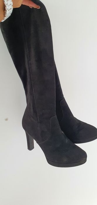 Kozaki zamszowe szpilka wygodne