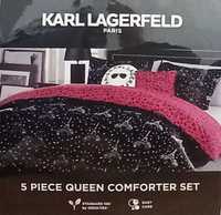 KARL LAGERFELD Comforter Set Komplet Pościeli Poduszka Kołdra Narzuta