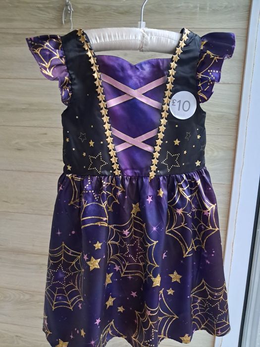 платье ведьмочки волшебницы Хеллоуин 5-6л