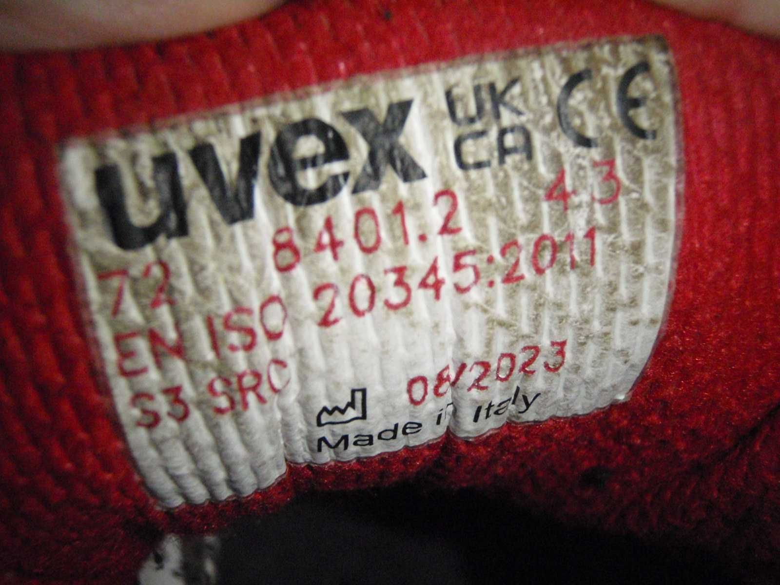 Робочі ботінки Uvex, розмір 43