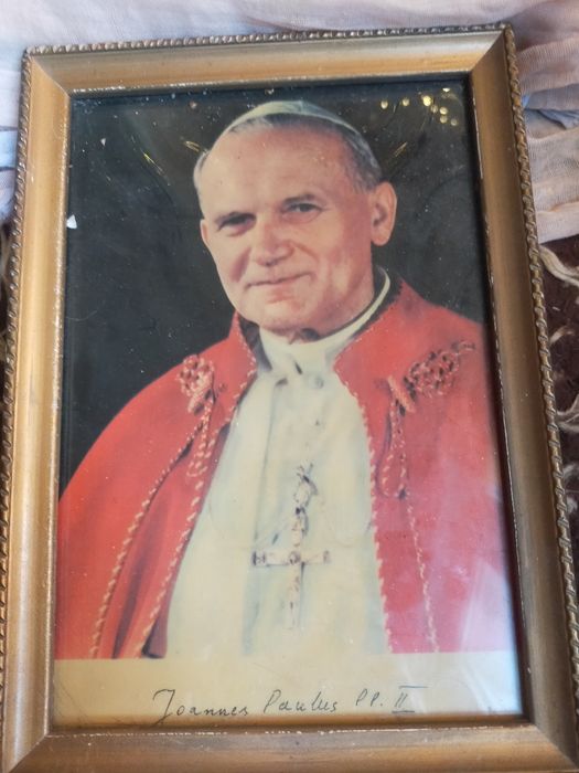 Obrazy obrazki święte JP II matka boska dewocjonalia