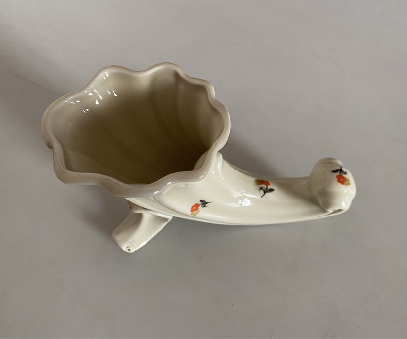 Przedwojenny Ćmielów wazon róg obfitości