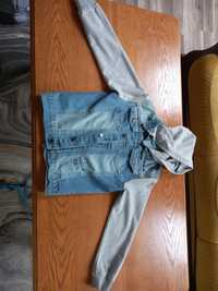 Bluza dresowa jeansowa dziecięca rozm 134