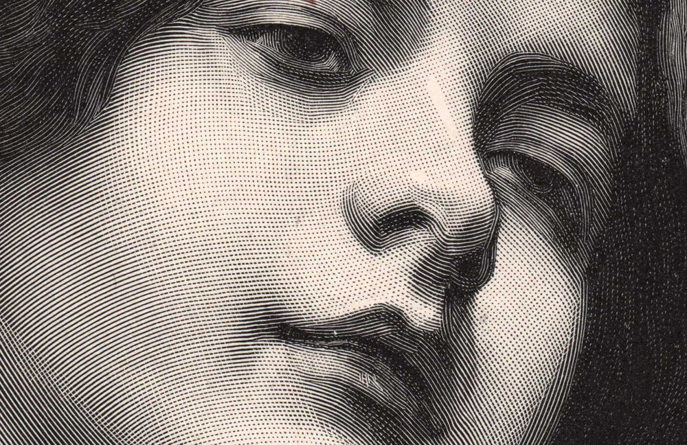 Franciszek Żmurko: Młoda kobieta. Drzeworyt 1905 r. oryginał