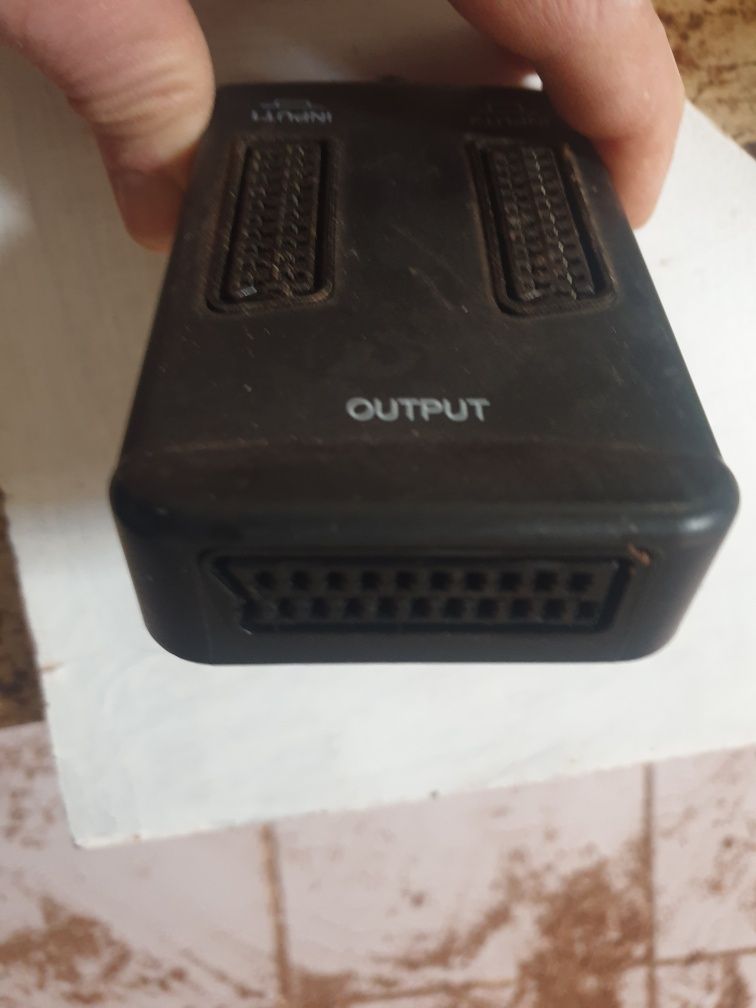 Tomada scart dupla input x2 com interruptor