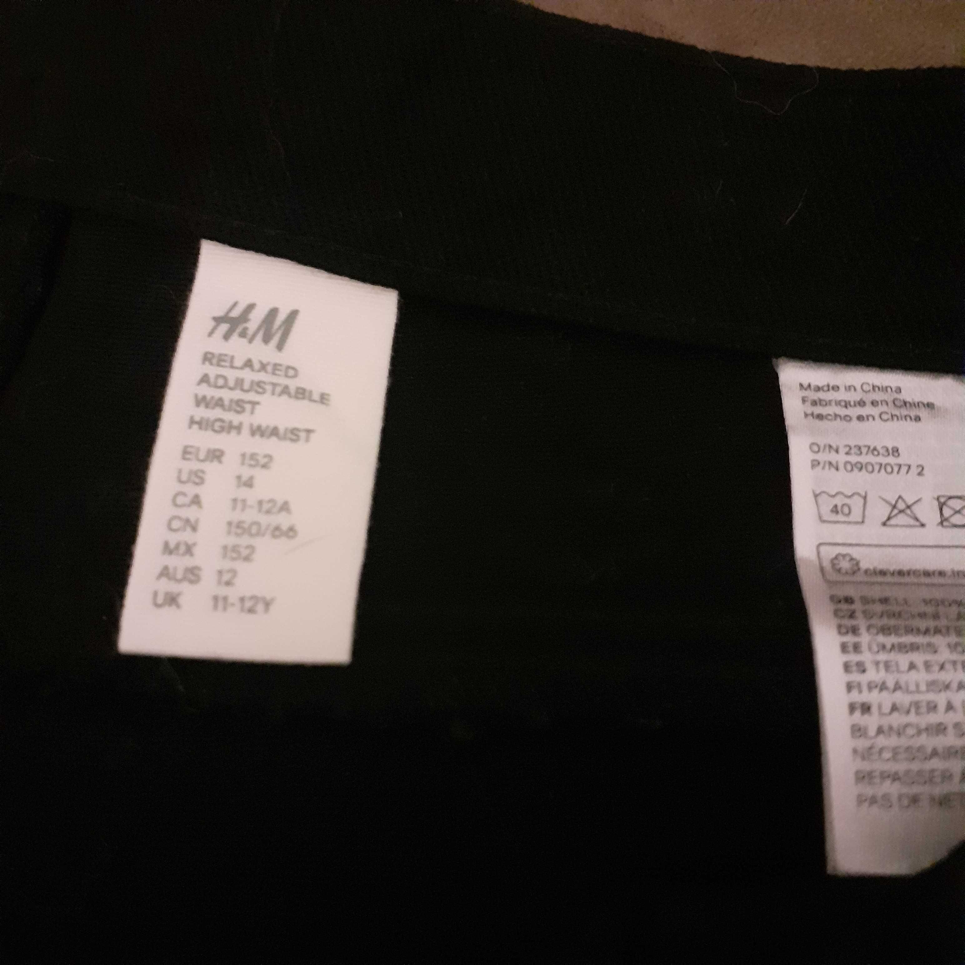 Czarne spodnie H&M rozmiar S