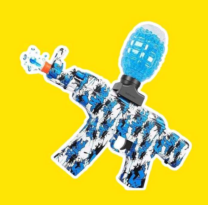 Автомат з орбізними кулями дитячий для гри M41 + 1500 орбіз, синій