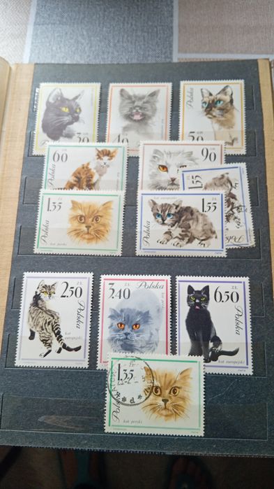 Zestaw znaczków pocztowych