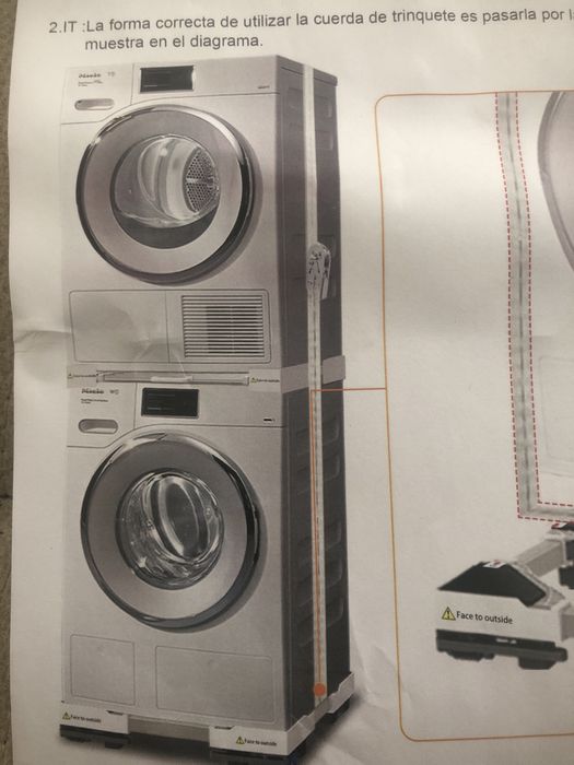 Комплект для штабелювання прально-сушильної машини, універсальний