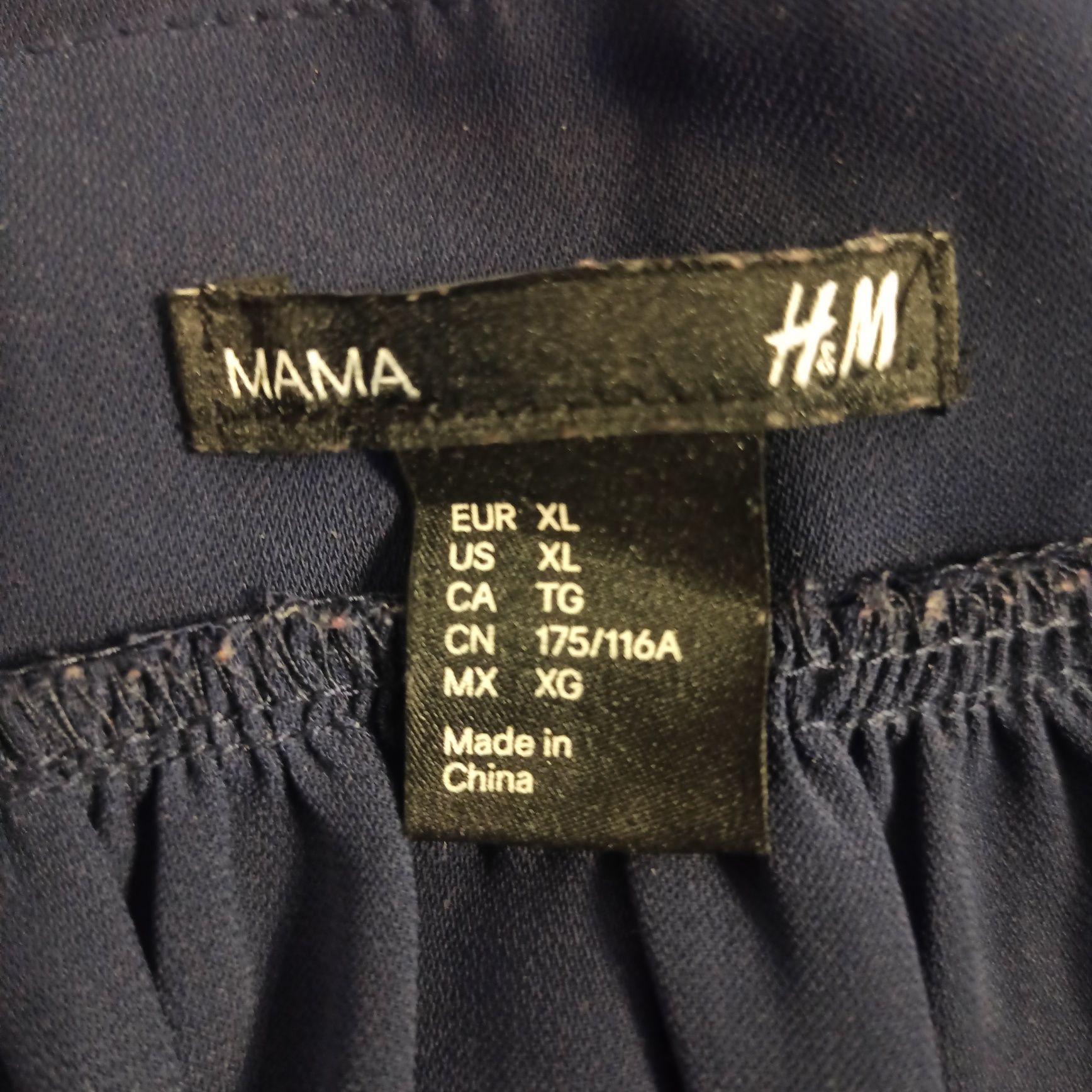 Granatowa sukienka H&M Mama rozmiar XL