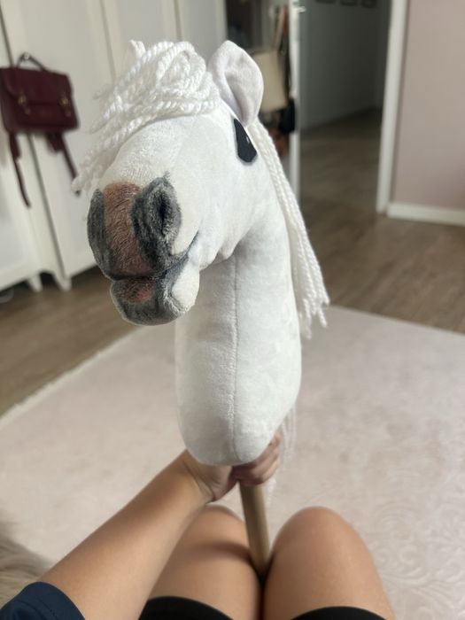 Biały hobby horse