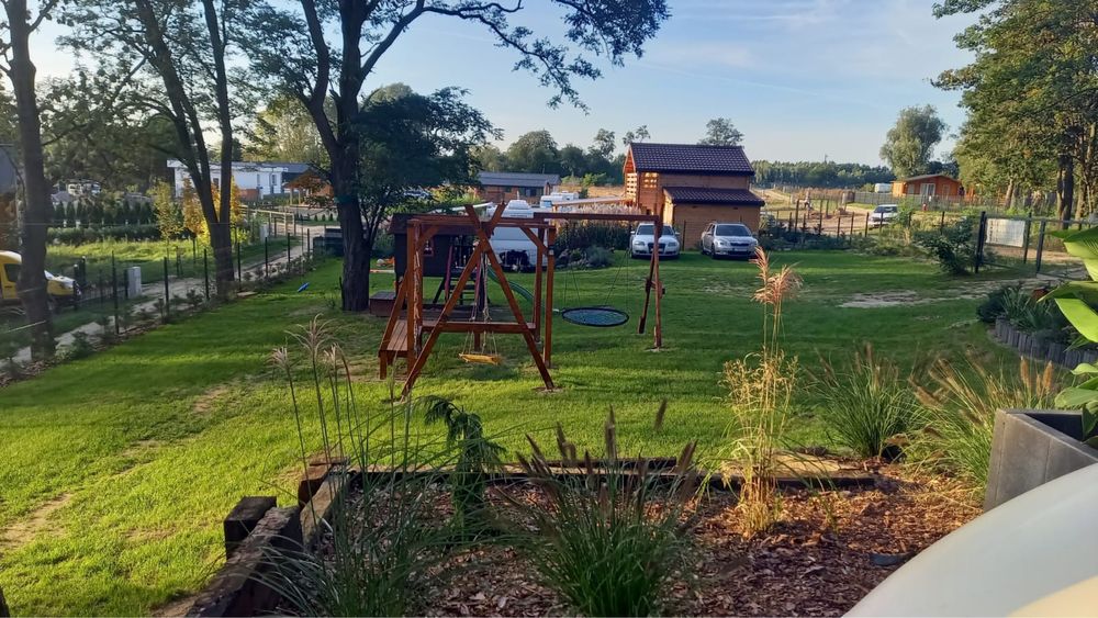 Domek/apartament z jacuzzi/balia i sauna nad jeziorem/pole namiotowe