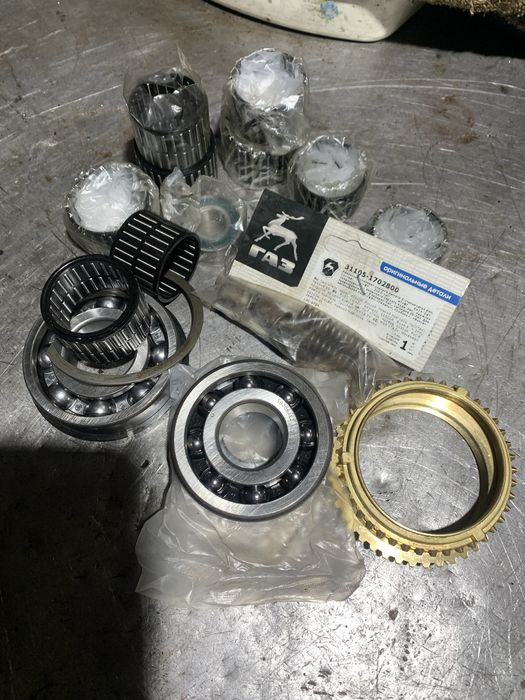 Підшипники коробки газель