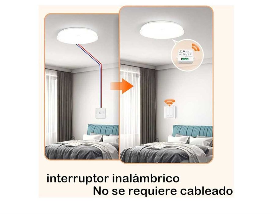 Interruptor sem fios e receptor (2 unidades)