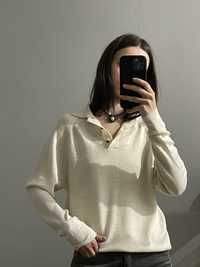 Молочний светр 100% шерсть