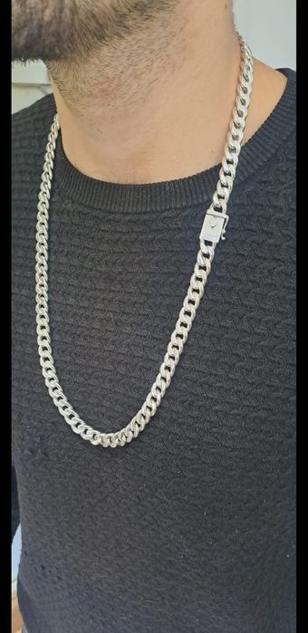 Colar prata homem