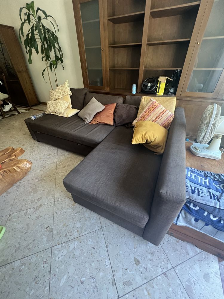 Sofá, chaise longue com cama dupla IKEA