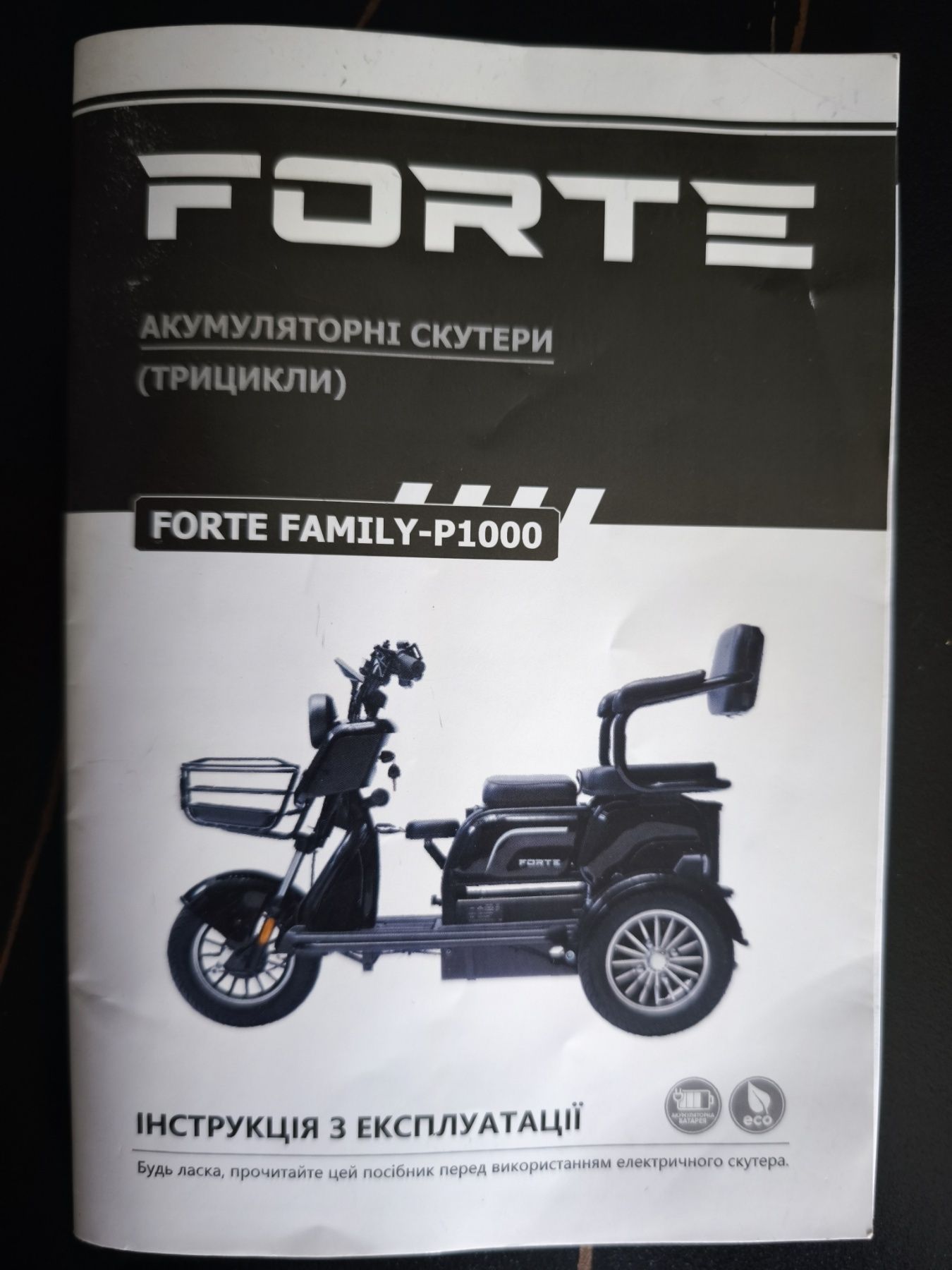 Трицикл FORTE FAMILY-P1000.