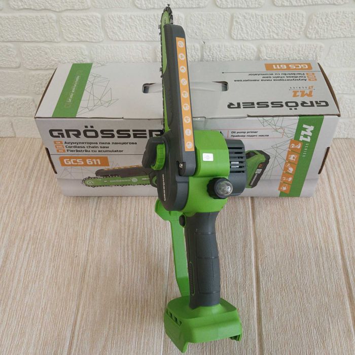 Акумуляторна ланцюгова пила grosser gcs611