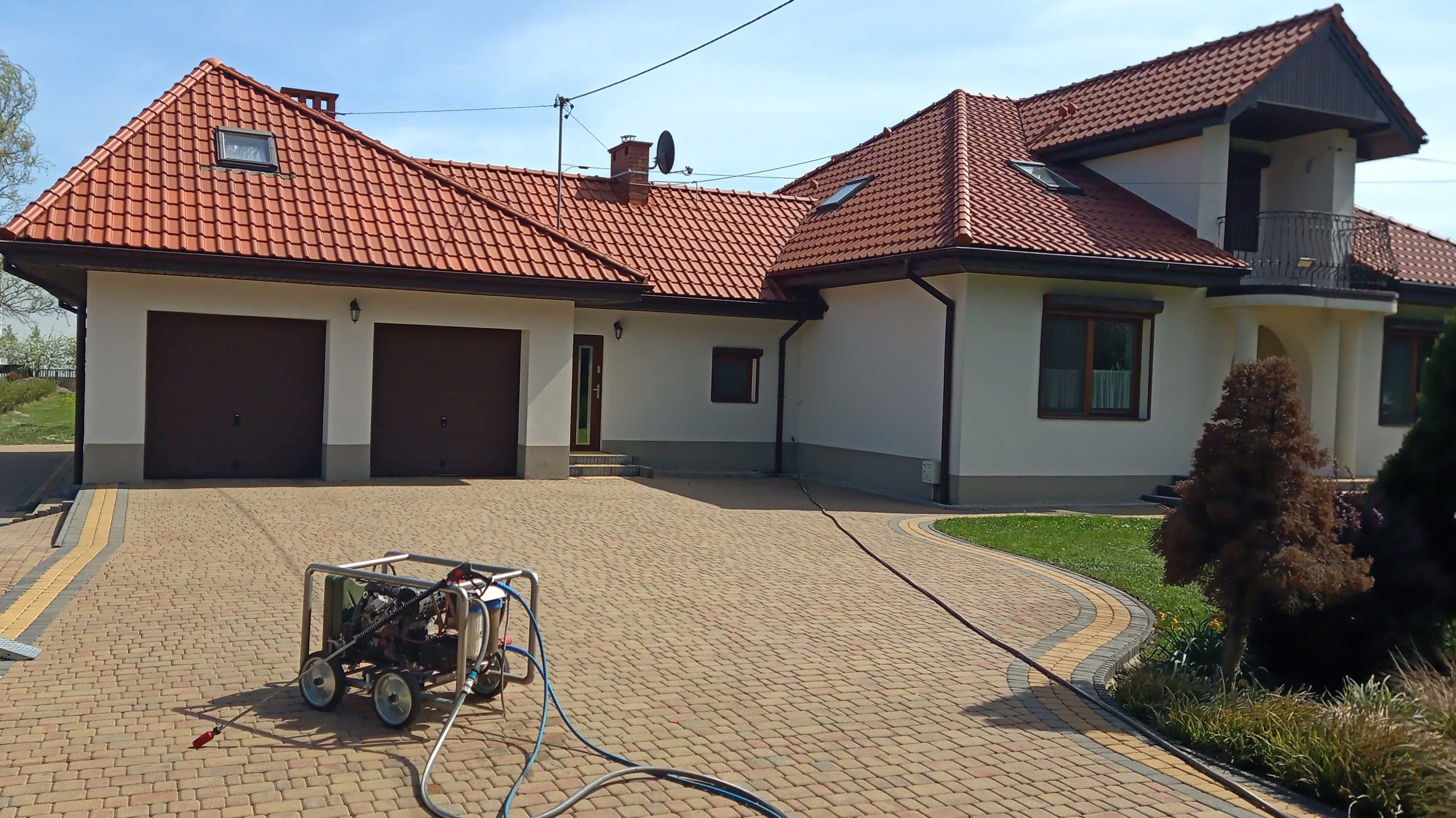 Malowanie, czyszczenie, impregnacja dachów, elewacji, kostki brukowej