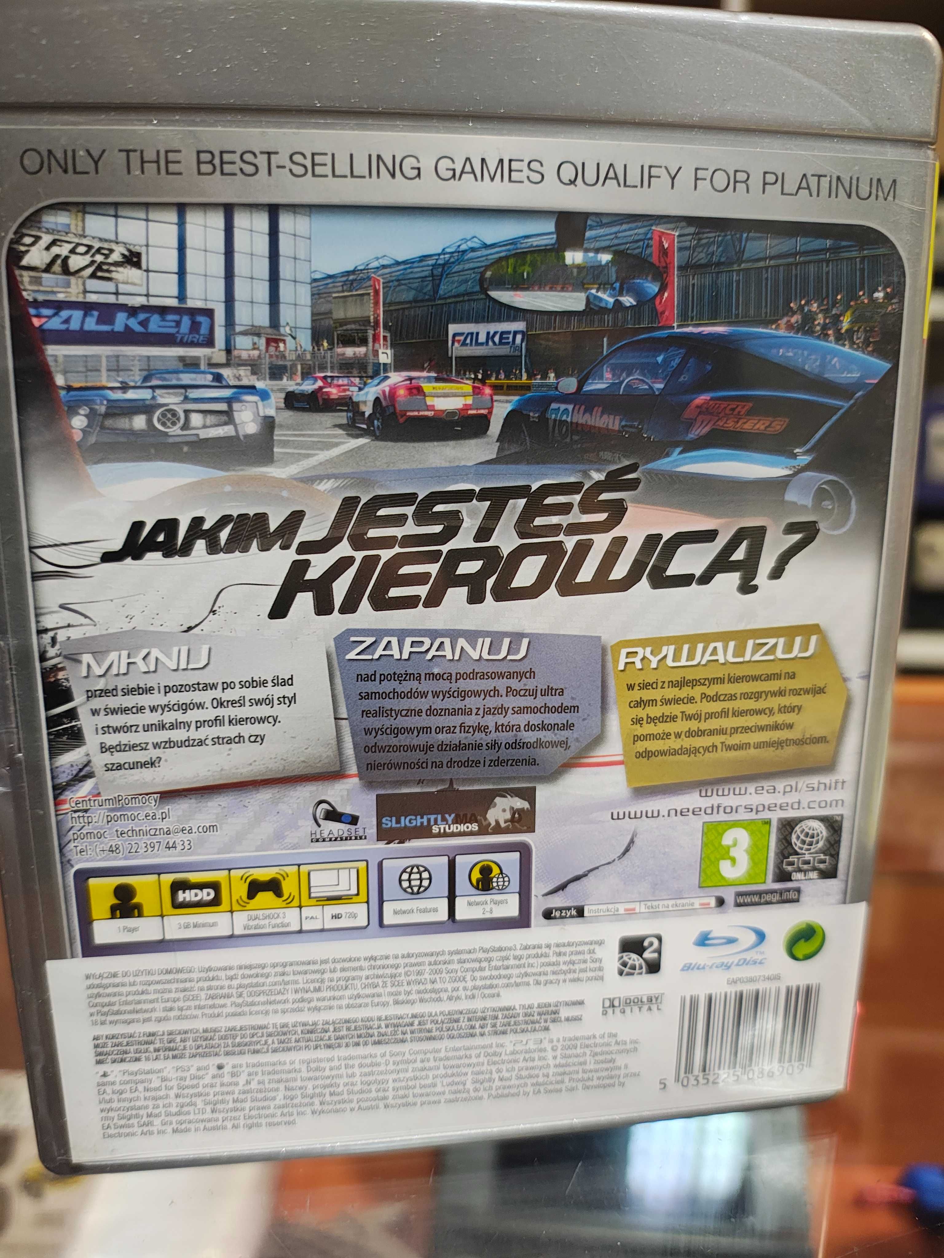 NFS Shift Sony PlayStation 3 (PS3) PL