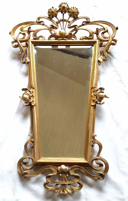 Lustro pozłacane stare antyczne