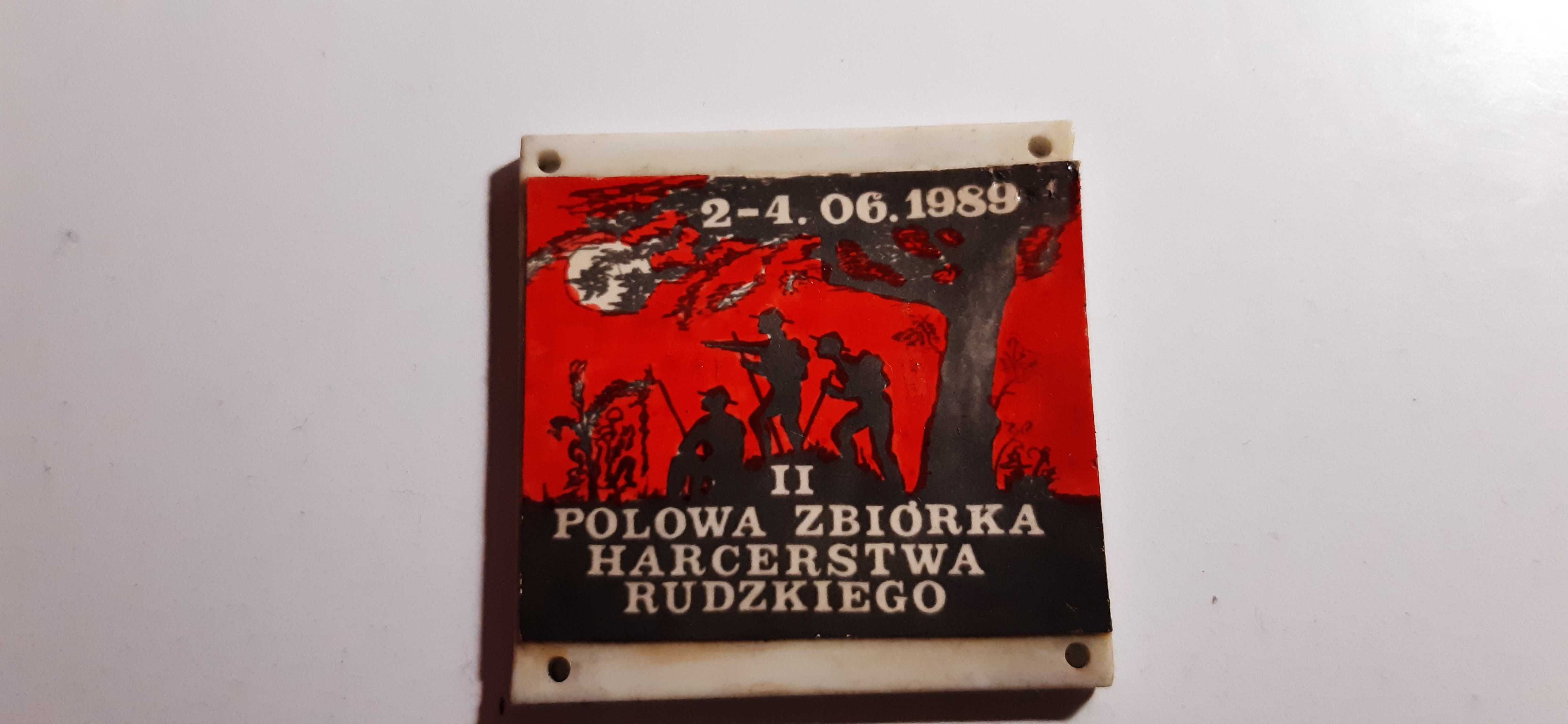 stara pamiątka harcerska, 1989r.