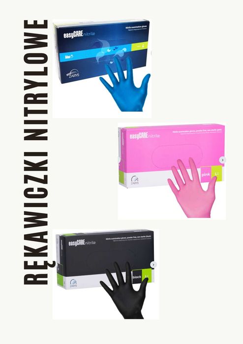 Rękawiczki jednorazowe nitrylowe diagnostyczne