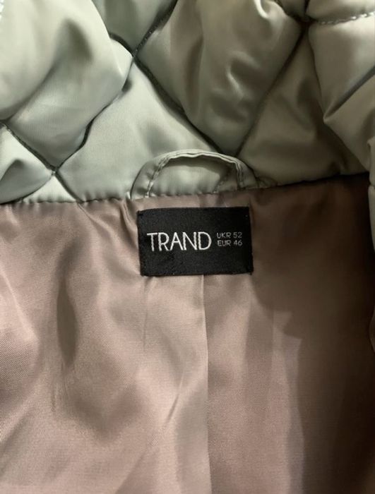 Пальто жіноче стьобане сіро -блакитного кольору 52-54 розмір